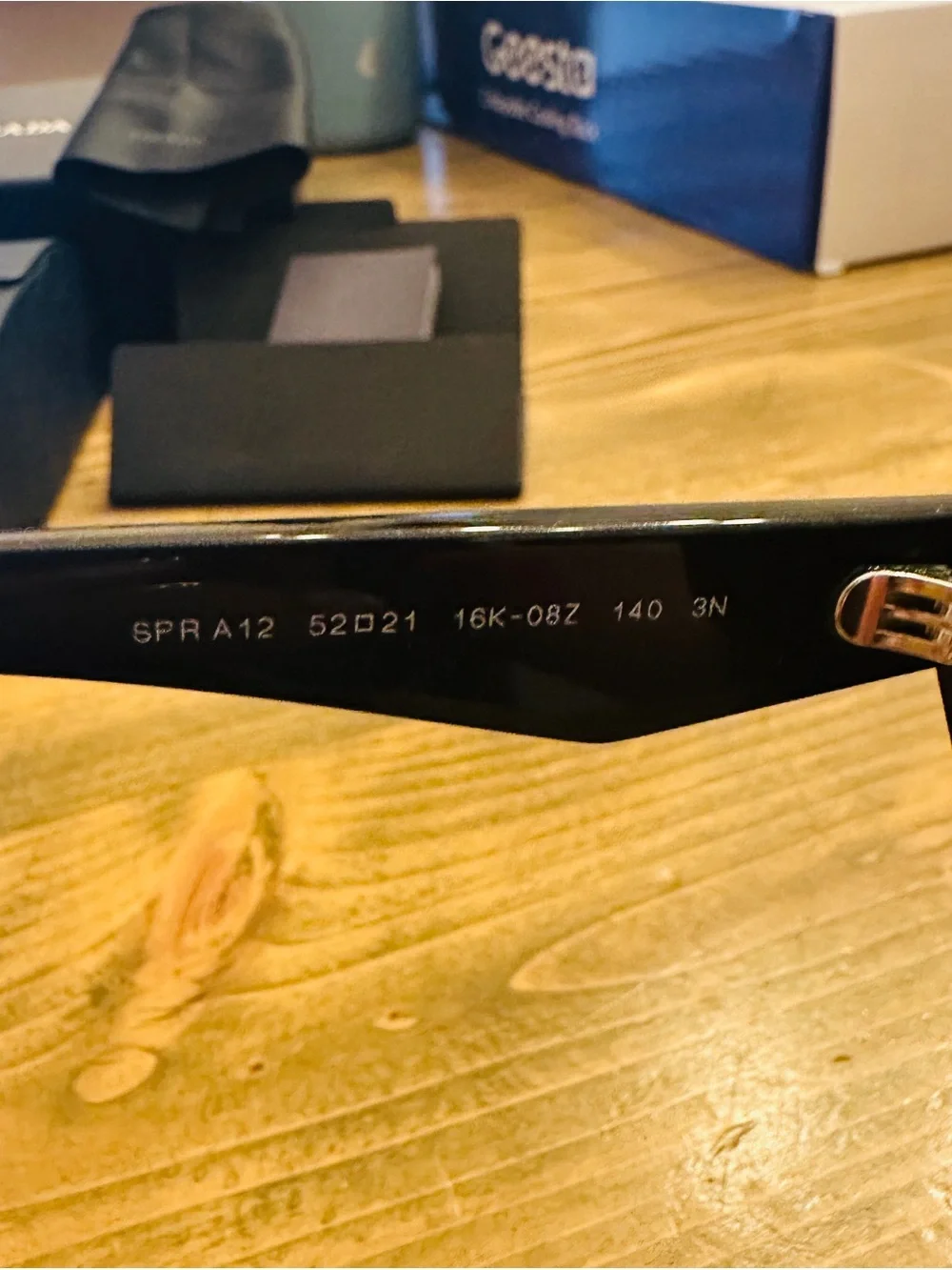 Prada Black Oversized Rectangular Sunglasses